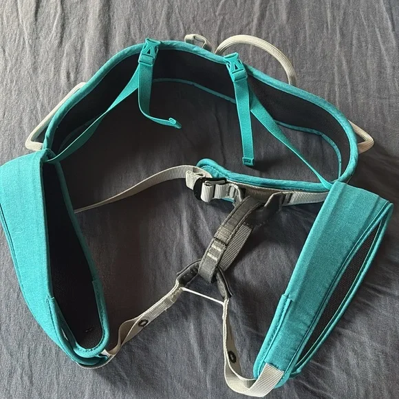 Petzl CORAX LT Climbing Harness - Turquoise Women's Size Small - Picture 4 of 9